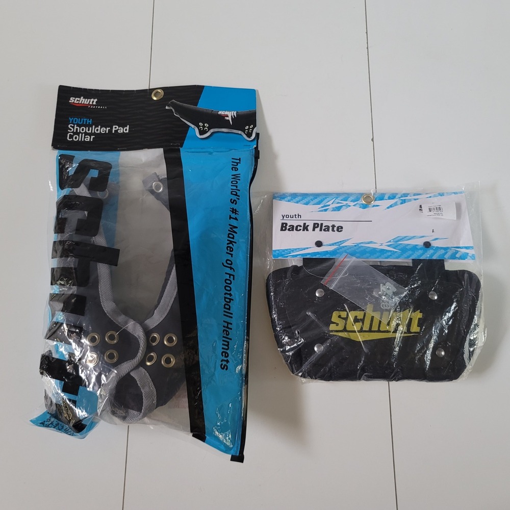 Schutt Youth Football Shoulder Pad Collar 79850000 & Back Plate 79922100 Bundle